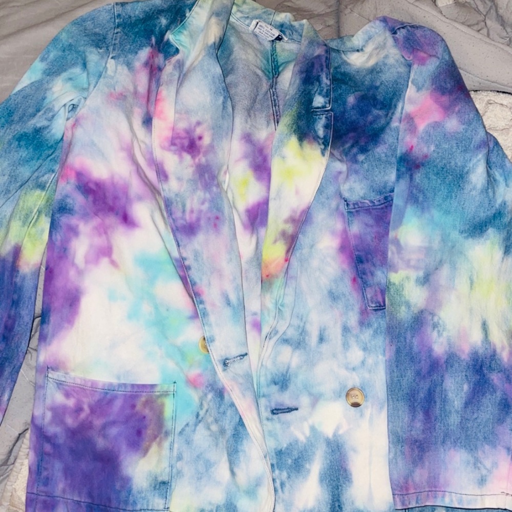 Custom denim blazer